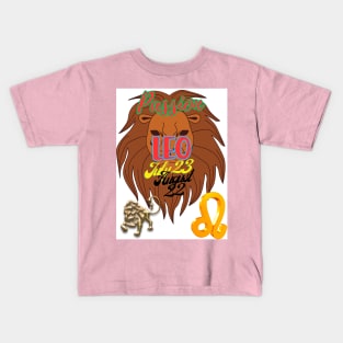 Astrology signs leo symbols Kids T-Shirt